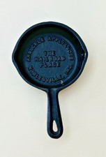 Vintage Cast Iron Miniature Skillet Salesman Advertising Sample Railroad Promo