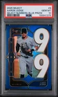 2025 Panini Select Aaron Judge #8 Numbers Blue Prizms 46/49 Yankees PSA 10
