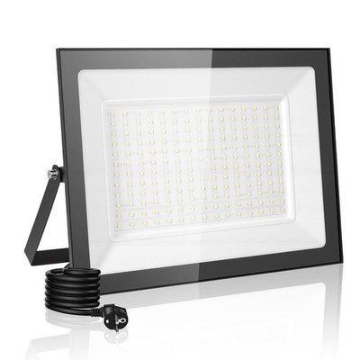 200W 20000LM LED Fluter mit Stecker Außen Strahler Flutlicht Scheinwerfer Garten