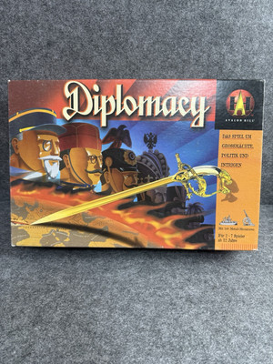 Diplomacy 1999 Avalon Hill Brettspiel Strategie Vollständig Unbespielt Hasbro