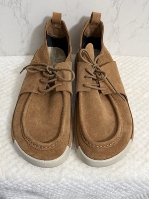Ecco Cozmo Moccasin 2ND Mens 13 EU 47 Brown Nubuck Leather Lace up