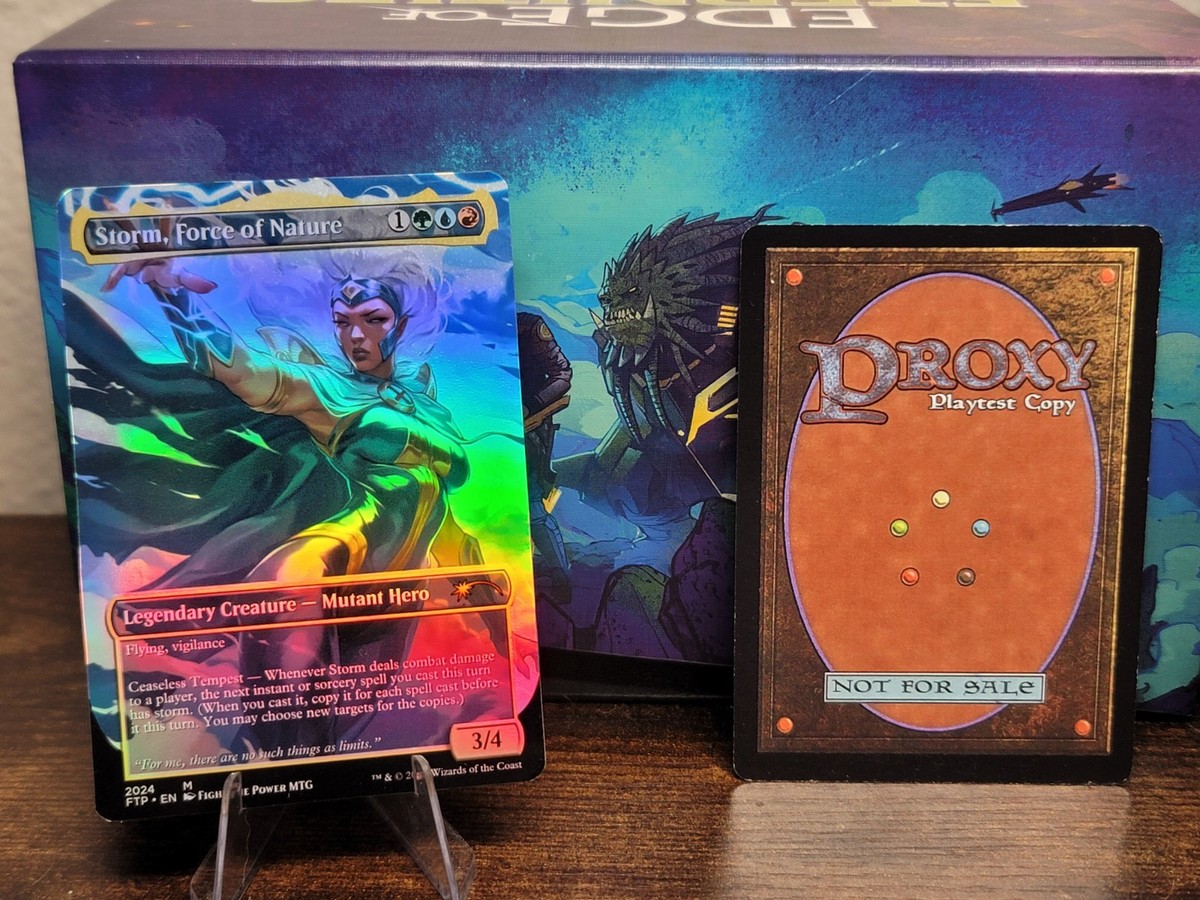 MTG Storm, Force of Nature 英 4枚セット Storm, Force of Nature (Marvel) (Secret Lair) (Borderless