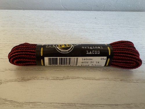 Dr Martens Original Black And Red Round 140cm 8-10 Hole Boot Laces - Brand New - Picture 2 of 5