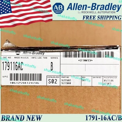Original Sealed 1791-16AC/B BLOCK I/O 120V AC 32POINT 179116AC serB Free Ship US