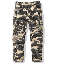 UK Mens Cargo Combat Trousers Casual Work Pants Military Multi Pockets camouflag