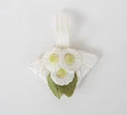 Vintage Tressy Summer Holiday Barbie Doll White Floral Purse Bag Accessory