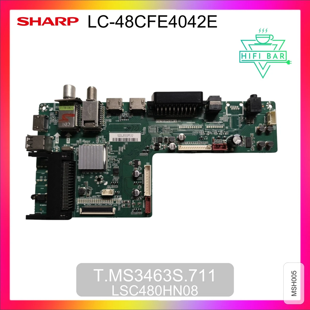 Carte Mère Pour TV Sharp LC-55LB481U - Réf 202185, 202184 - Ouverte Jamais Utilisée