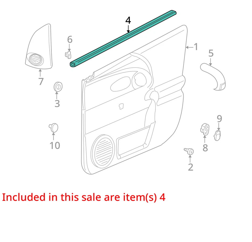 SE ADAPTA A TIRA DE SELLADO SATURN VUE 2002-2005 RR S/D WDO I 22730463 - NUEVO OEM Foto 2 de 3