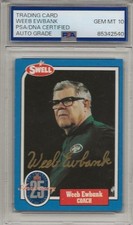 ~1988 Swell Greats #39 WEEB EWBANK Signed Jets PSA/DNA GEM MINT 10 (the best)~