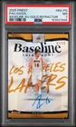 Pau Gasol 2025 Topps Finest Baseline Autographs -Gold Refractor /50 PSA 7