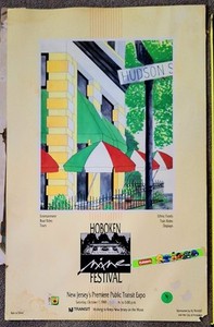 1989 NJTransit / Hoboken Festival Train Poster