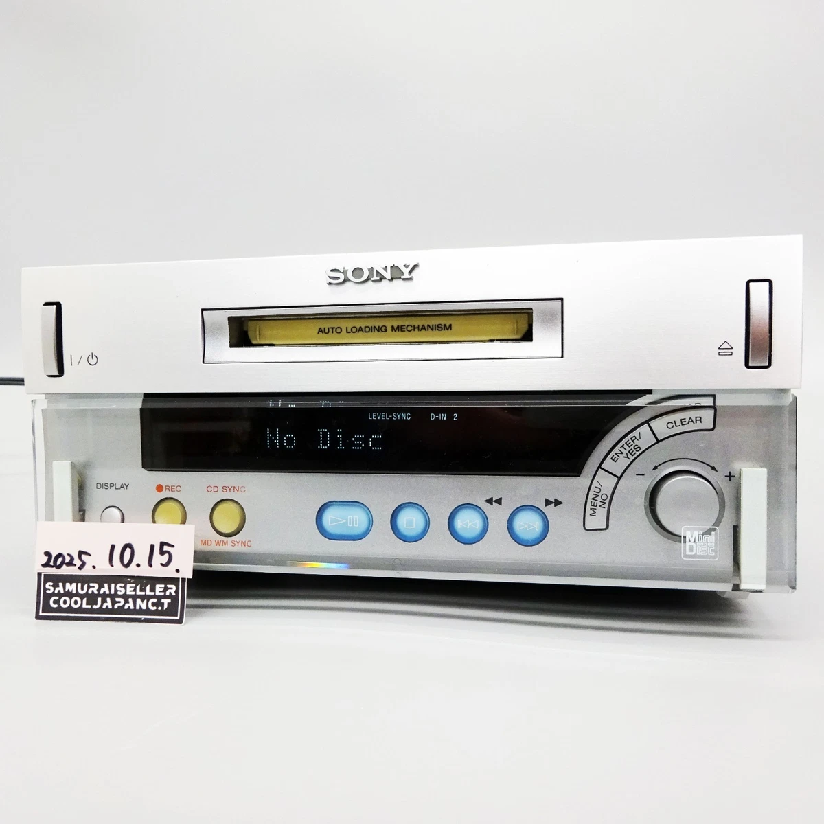 SONY MDS-SD1 Minidisc MD Deck Player Recorder Audio Japan Used | eBay