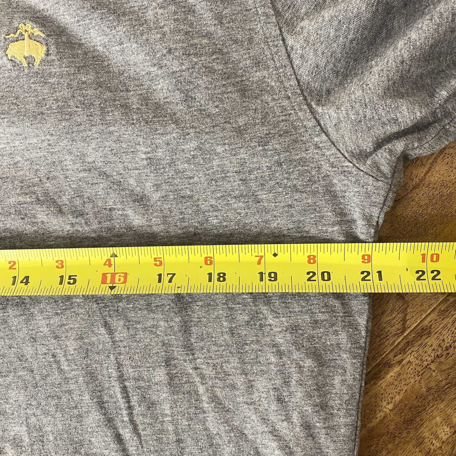 Brooks Brothers Gray Cotton Polo Shirt Mens Large thumbnail 5