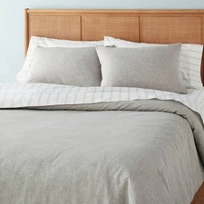 3pc Linen Blend Duvet Set - Hearth & Hand with Magnolia