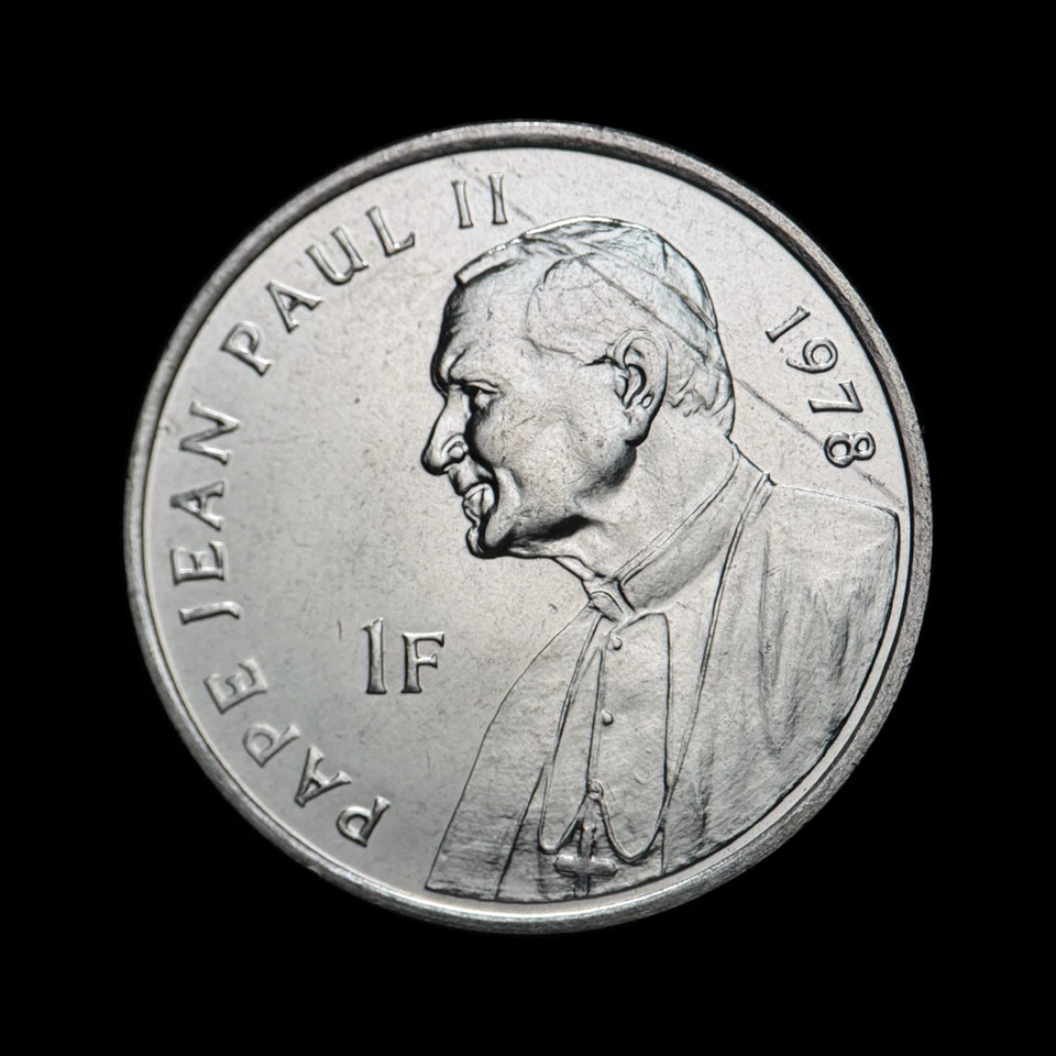 CONGO. 2004, 1 Franc - Pope John Paul II Visit, 1978 Newly-Elected Pope 2 - Image 3 of 3
