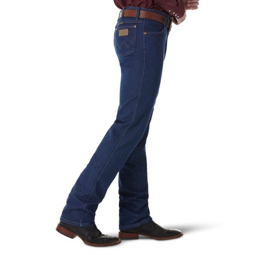 Pantalones de mezclilla Wrangler Original corte vaquero calce ajustado para hombre, 14,75 oz 100 % algodón - Imagen 2 de 4