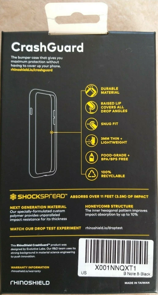 Protector de choque Rhinoshield para Samsung Galaxy Note 8  Foto 2 de 2