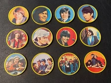  1967 Kellogg's Monkees Coins Yellow Complete Set (12) Clean Backs NMT 