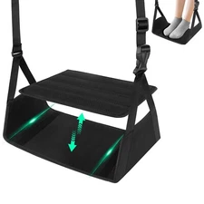 Airplane Foot Hammock for Plane Travel Essentials, Airplane Foot Rest with 2 ...