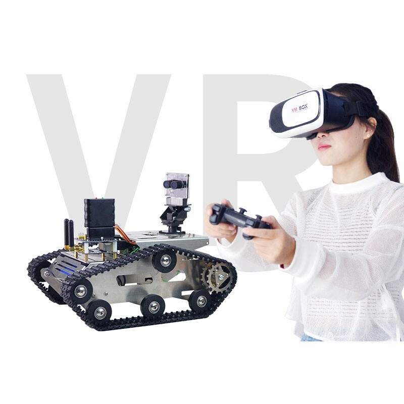 WiFi Video RC Car with 3D CCD Camera VR Video Tank Car Robot w - Main Image