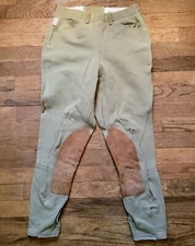 *Tailored Sportsman* English Riding Habits Khaki Green Breeches Size 26"x24" 