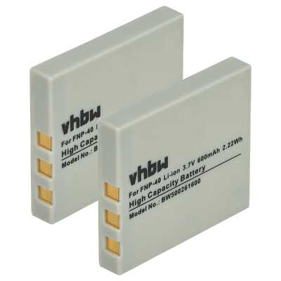 2x Akku 500mAh für Sanyo Xacti VPE-E870 VPC-E860 VPC-E760 VPC-E1090 VPE-E1075
