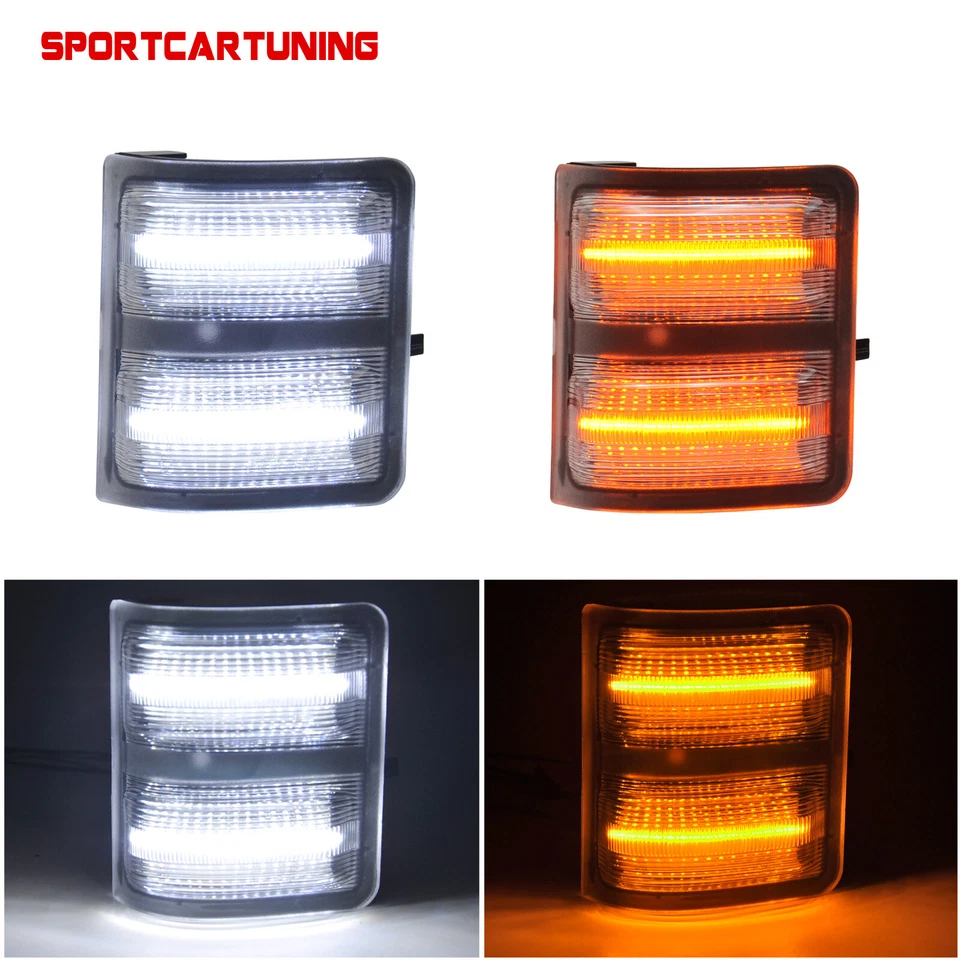 LED Side Mirror Marker Lights For 2008-2016 Ford F250 F350 F450 F550 Super Duty - Image 4 of 4