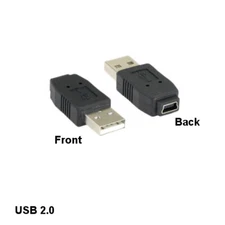 Kentek USB 2.0 A Male to Mini B 5Pin Female Adapter Connector Camera PDA MP3 PS3