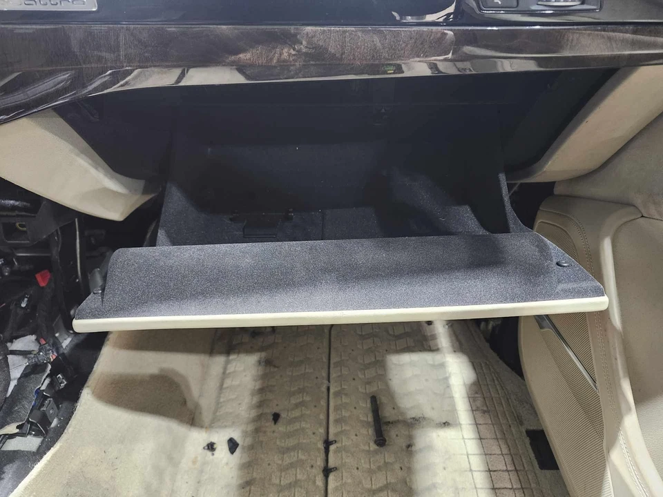 Audi Q7 2017 guantera compartimento cuero beige genuino OEM 4M1857035LCE2 Foto 2 de 2