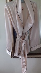 AGENT PROVOCATEUR VINTAGE PINK DESIREE SILK PYJAMA JACKET TOP SIZE SMALL BNWT