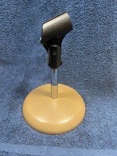 Vintage Atlas 763-D style Desktop 6" Microphone Stand Cast Iron Base