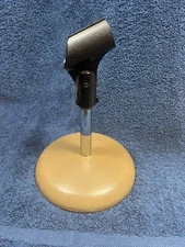 Vintage Atlas 763-D style Desktop 6" Microphone Stand Cast Iron Base