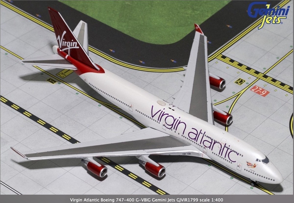 Gemini 1/400 747-4Q8 Virgin Atlantic航空 Gemini Jets 1:400 Virgin Atlantic Boeing 747-400 G-VBIG GJVIR1799