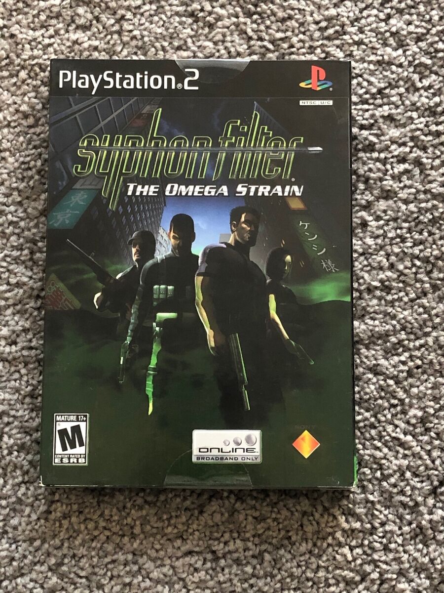 Syphon Filter The Omega Strain Playstation 2 PS2 Black Label Slip