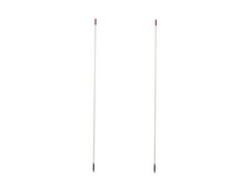2 WHITE FRANCIS 4.5' FIBERGLASS ANTENNA CB 25,CB25W HOTROD 300-CB25O 4 1/2 FEET