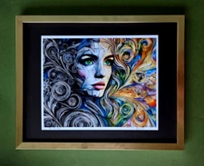🔥AIDAN FLUX | Hand Signed Original Print Framed LtdEd of 69 COA | RESILIENCE