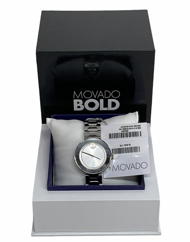 Movado Bold Silver Dial Ladies Watch 