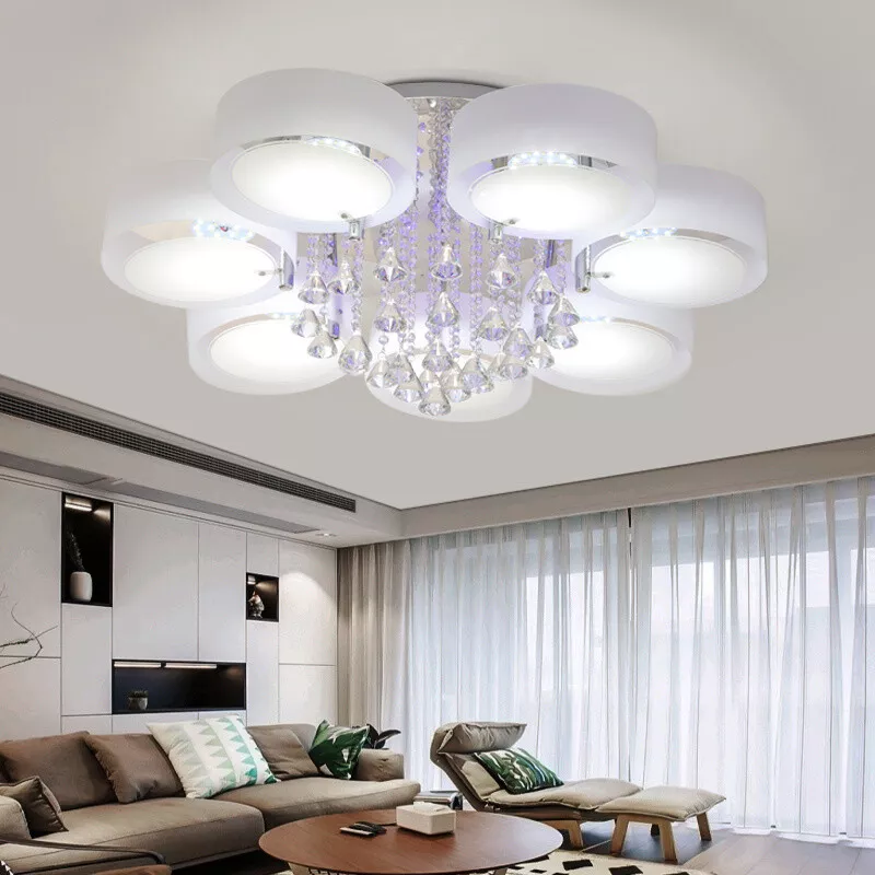 7 Way Led Chandelier Lamp 5 Colour