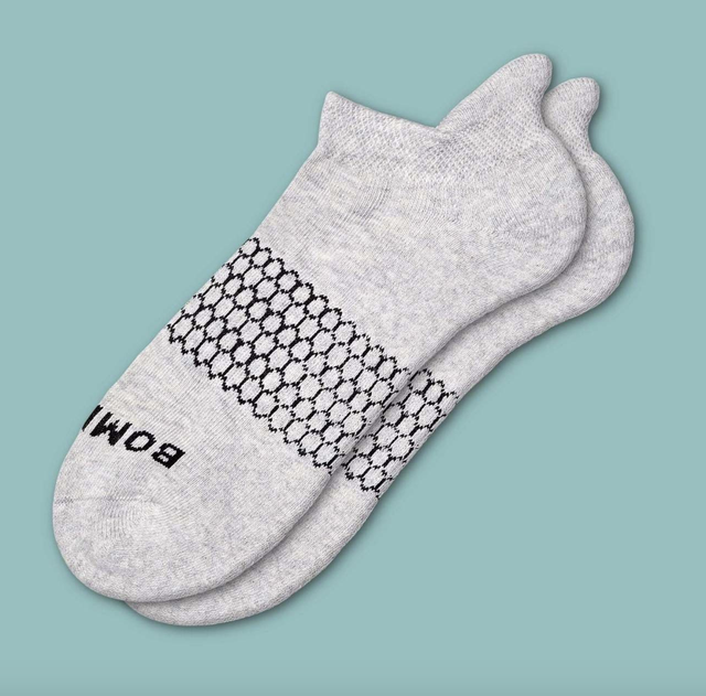 Bombas Women's Solids Ankle Socks • GREY • LARGE • New 2020, 100