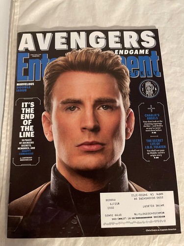 April 2019 Entertainment Weekly Marvel Avengers Endgame Chris Evans Cover - Picture 1 of 1