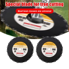 2X 9" Chainsaw Tooth Brush Blades For Bush Cutter Trimmer Head