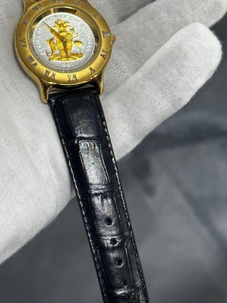 CoinWatch Vintage Common Wealth Of The Bahamas Coin Men's CoinWatch Vintage Common Wealth Of The Bahamas Coin Men's