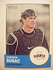 ANDREW SUSAC RC 2012 Topps Heritage Minors baseball card 176 GIANTS OREGON STATE
