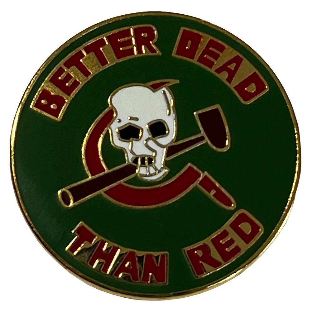 Pack of 50 Better Dead Than Red Motorcycle Hat Cap Lapel Pin M-138