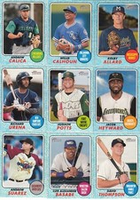 2017 Heritage Minors Blue Border Parallel #109 Andrew Calica Indians /99