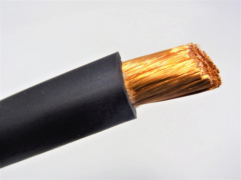 Cable de Soldadura Rojo Negro Calibre 2/0 ALAMBRE DE COBRE SAE J1127 BATERÍA DE COCHE SOLAR  Foto 4 de 4