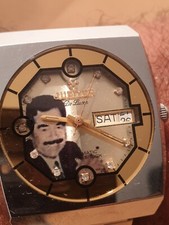 1980'S SADDAM HUSSIEN PRESIDENT WATCH SPECIAL MEMORIAL RARE Jupiter