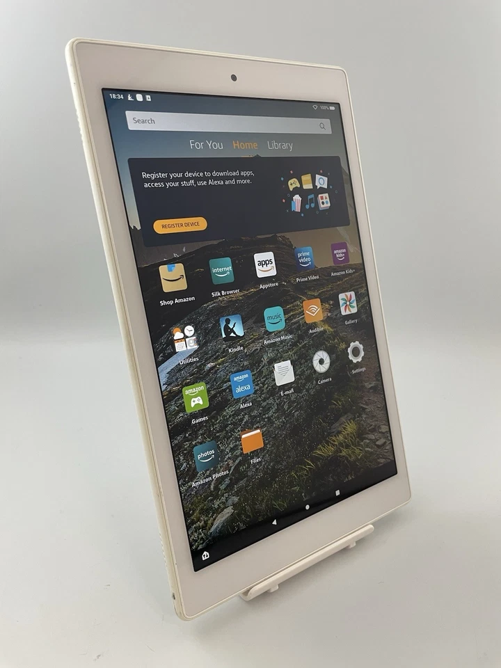 Amazon Fire HD 10 9th Gen 2019 M2V3R5 10.1" 32GB Wi-Fi FireOS White Tablet - Image 2 of 4