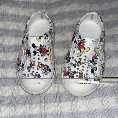 Disney Native Mickey Mouse C5 Unisex Children's Shoes White Slip-On Waterproof