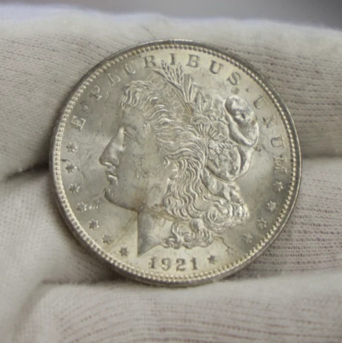 1921 US Morgan Silver Dollar $1 Unc